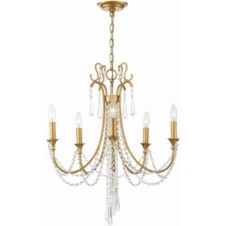 Crystorama Arcadia Chandelier ARC-1905-GA-CL-MWP