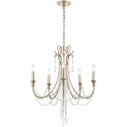 Crystorama Arcadia Chandelier ARC-1905-SA-CL-MWP