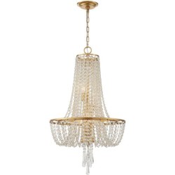 Crystorama Arcadia Chandelier ARC-1907-GA-CL-MWP