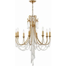 Crystorama Arcadia Chandelier ARC-1908-GA-CL-MWP
