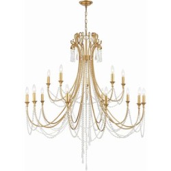 Crystorama Arcadia Chandelier ARC-1919-GA-CL-MWP