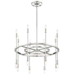 Crystorama Aries Chandelier ARS-B4016-PN
