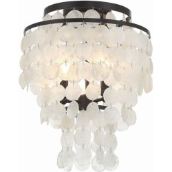 Crystorama Brielle Flush BRI-3003-DB