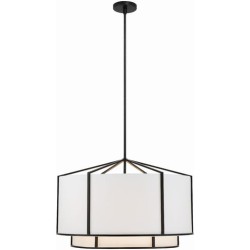 Crystorama Carlyn Chandelier CAR-9209-BK