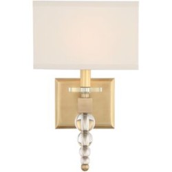 Crystorama Clover Sconce CLO-8892-AG
