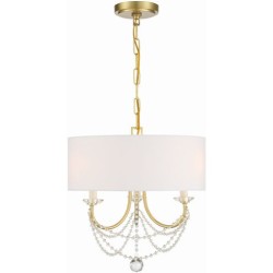 Crystorama Delilah Mini Chandelier DEL-90803-AG