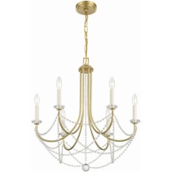 Crystorama Delilah Chandelier DEL-90806-AG