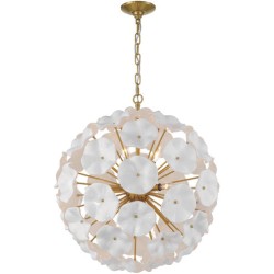 Crystorama Esme Chandelier ESM-4006-AG-WH