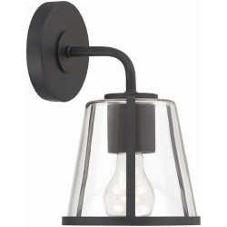 Crystorama Fulton Bathroom Vanity Light FUL-911-BK-CL