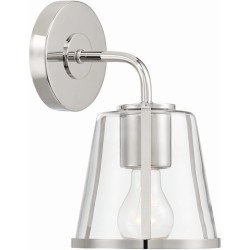 Crystorama Fulton Bathroom Vanity Light FUL-911-PN-CL