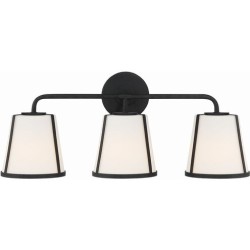 Crystorama Fulton Bathroom Vanity Light FUL-913-BK