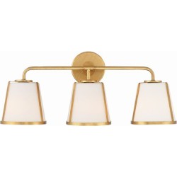 Crystorama Fulton Bathroom Vanity Light FUL-913-GA