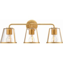 Crystorama Fulton Bathroom Vanity Light FUL-913-GA-CL