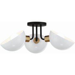 Crystorama Gigi Semi Flush GIG-810-BK-AG