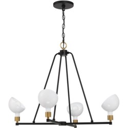 Crystorama Gigi Chandelier GIG-814-BK-AG