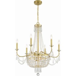 Crystorama Haywood Chandelier HWD-7709-AG