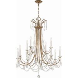 Crystorama Karrington Chandelier KAR-90912-AG-CL-MWP