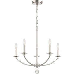 Crystorama Mila Chandelier MIL-8005-PN