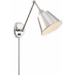 Crystorama Mitchell Task Sconce MIT-A8020-PN