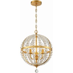 Crystorama Roxy Mini Chandelier ROX-A9003-GA