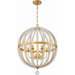 Crystorama Roxy Chandelier ROX-A9006-GA