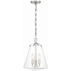 Crystorama Voss Mini Chandelier VSS-7004-PN