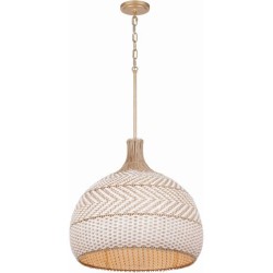 Crystorama Zanzibar Pendant ZAN-9005-SG