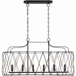Crystorama Zucca Chandelier ZUC-A9037-EB-GA