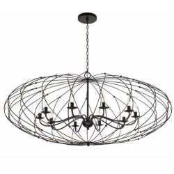 Crystorama Zucca Chandelier ZUC-A9039-EB-GA