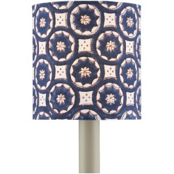 Currey Block Print Drum Chandelier Shade 0900-0008