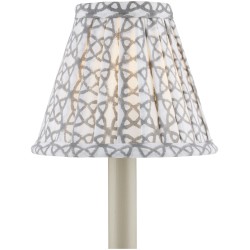 Currey Block Print Pleated Chandelier Shade 0900-0009