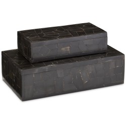 Currey Black Bone Boxes 1200-0452