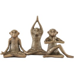 Currey Zen Monkey Sculptures 1200-0518