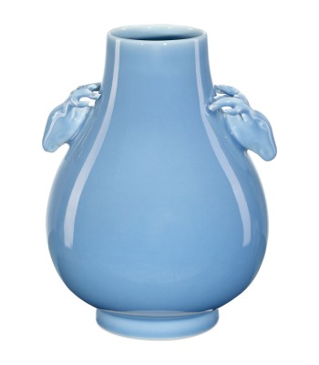 Currey Sky Blue Deer Handles Vase 1200-0607