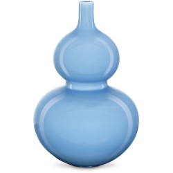 Currey Sky Blue Double Gourd Vase 1200-0610