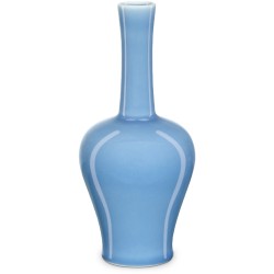 Currey Sky Blue Straight Neck Vase 1200-0611