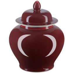 Currey Oxblood Temple Jar 1200-0684