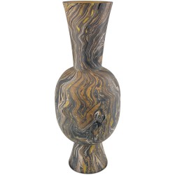 Currey Brown Marbleized Vase 1200-0731