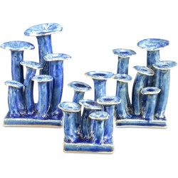 Currey Wild Blue Mushrooms Sculptures 1200-0745