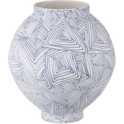 Currey Blue Zag Vase 1200-0866