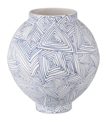 Currey Blue Zag Vase 1200-0866