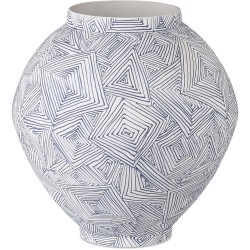 Currey Blue Zag Vase 1200-0867