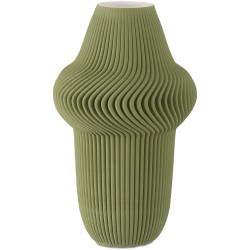 Currey Green Plisse Vase 1200-0894