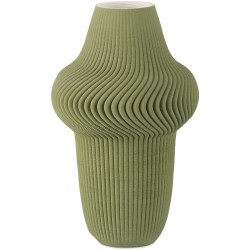 Currey Green Plisse Vase 1200-0895