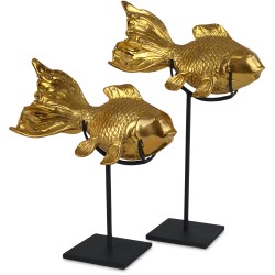 Currey Goldfish Sculptures 1200-0902
