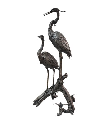 Currey Herons on Branch Sculpture 1200-0913