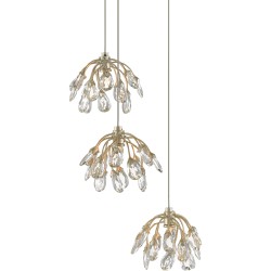 Currey Crystal Bud Multi-Drop Pendant 9000-0668