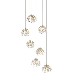 Currey Crystal Bud Multi-Drop Pendant 9000-0669