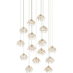 Currey Crystal Bud Multi-Drop Pendant 9000-0670
