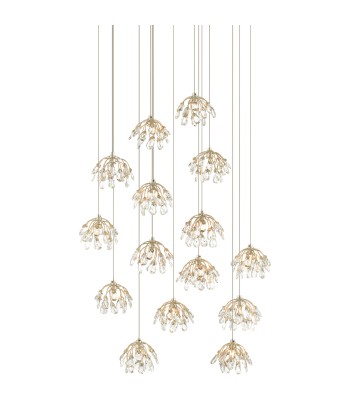 Currey Crystal Bud Multi-Drop Pendant 9000-0670